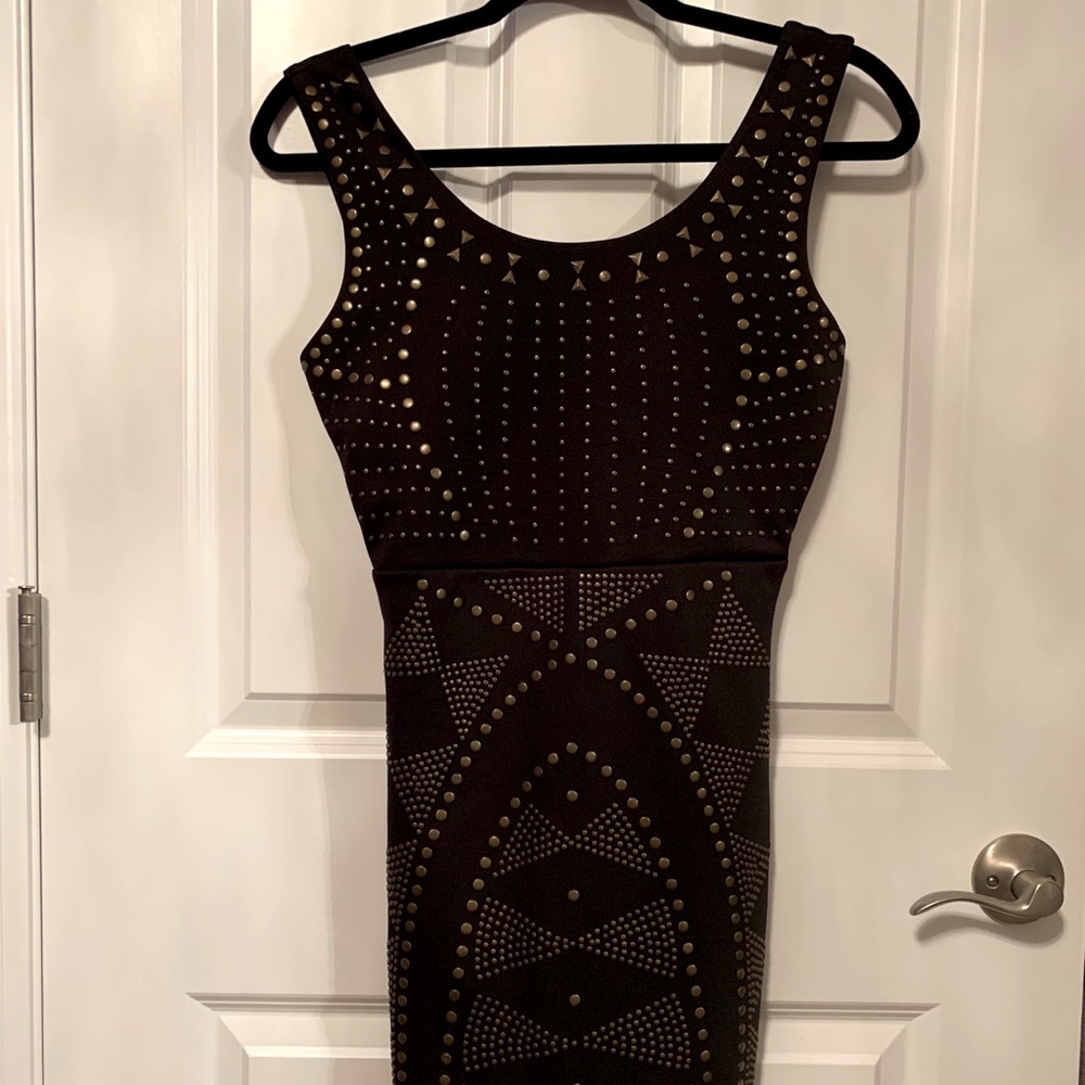 Black Dress with Open Back